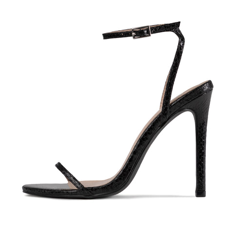 RAID Avani Stiletto Sandal In Black Snake