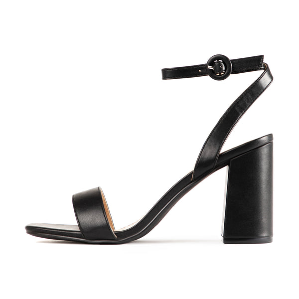 RAID Wink Block Heeled Sandal in Black