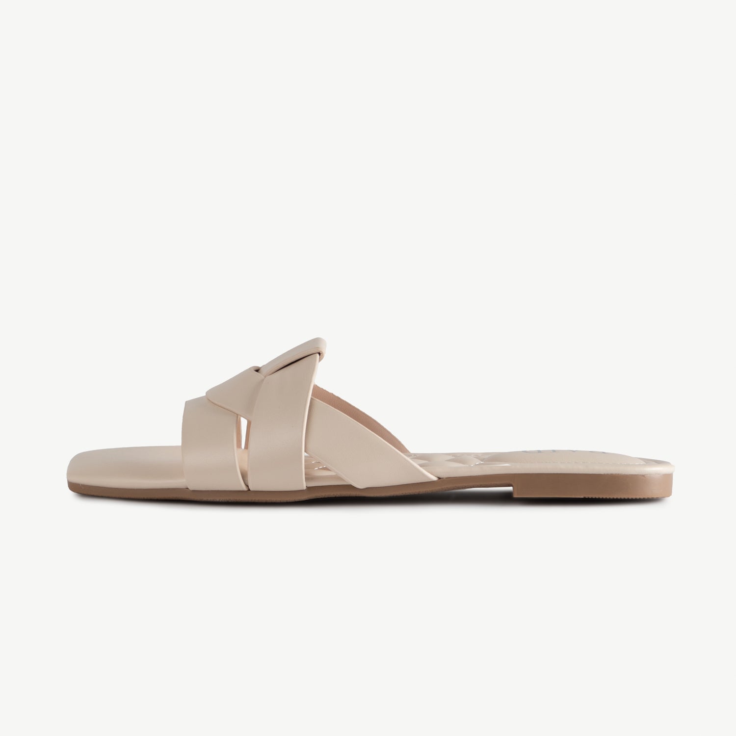 RAID Faylinn Flat Mule in Cream