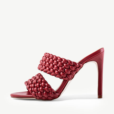 RAID Hazel Heeled Mule in Burgundy