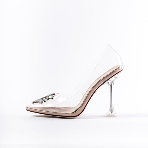 BEBO Caprice Perspex Heel in Nude